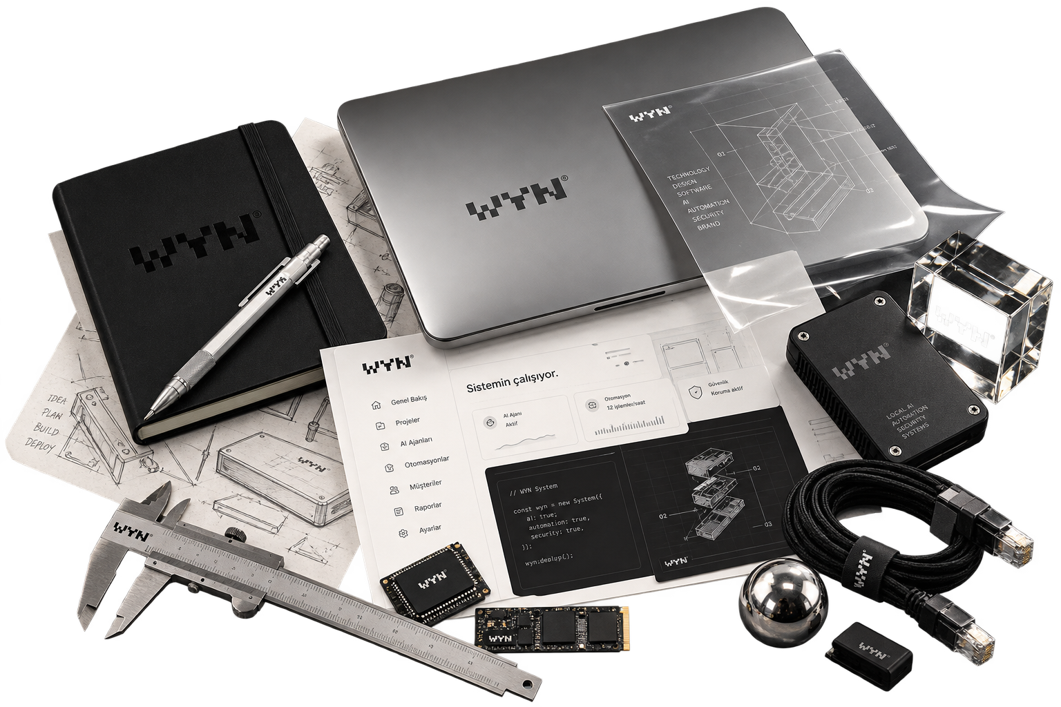 Design and technology desk representing the WYN working process